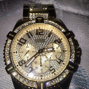Guess diamond and gold watch❄️